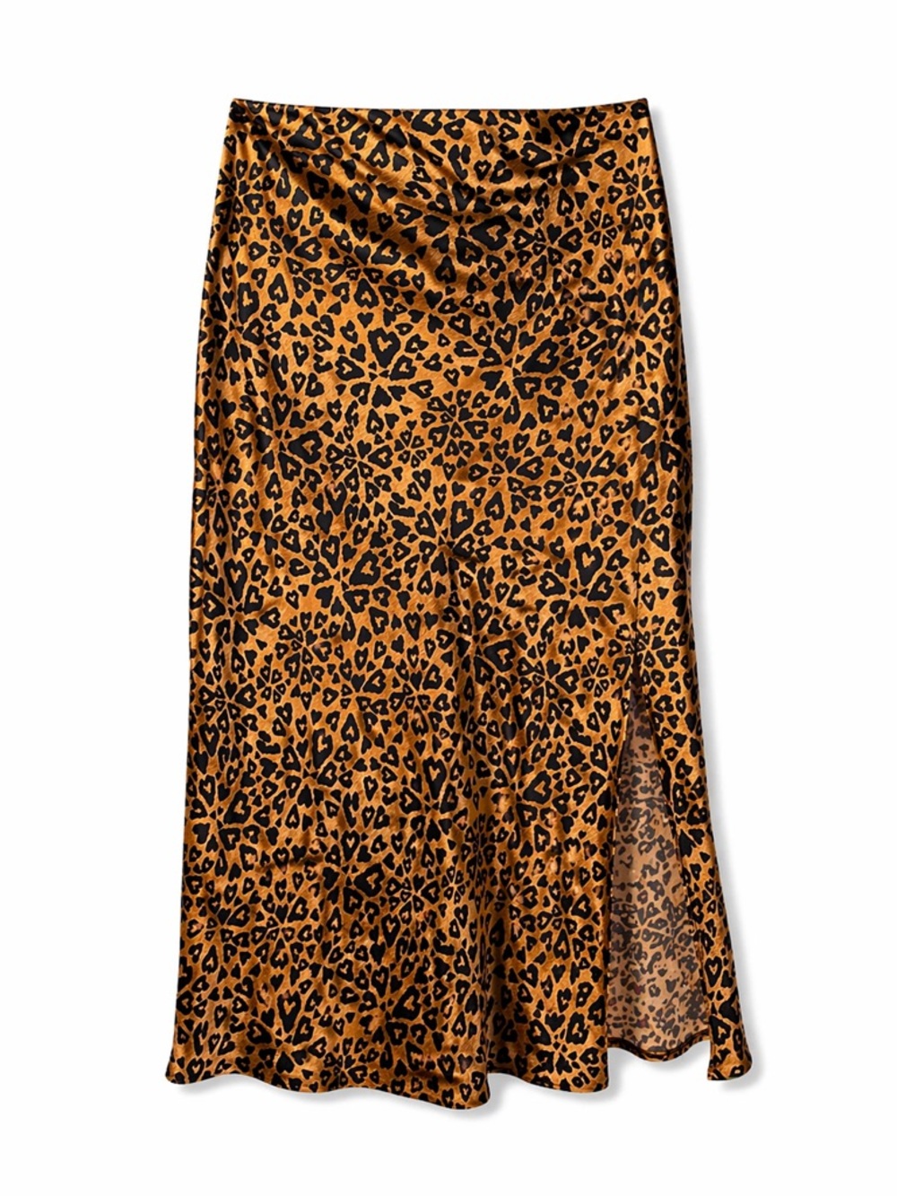 Urban Outfitters Leopard Midi Skirt Y2K Slip Grunge Coquette- Small‎
